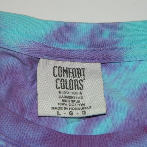 Comfort Colors Men's "Musk & Trunk Apparel" Cotton Spin Tie Die T-Shirt size L - Picture 6 of 7